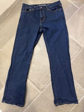 Amazon Essentials Men’s Bootcut Straight Jeans - Dark Wash (Size 34Wx32L)